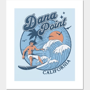 1970s Vintage Surfing Dana Point, California Retro Sunset // Old School Surfer // Surf California Posters and Art